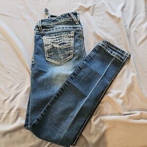 Maurices Dark Blue Skinny Jeans